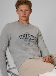 4F Чоловічий longsleeve regular з принтом - сірий M. Bluzki z długim rękawem męskie 4f, m, bez wzorów, bez kołnierzyka. Za 1,049.90 zł.