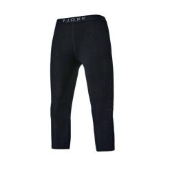 Damskie legginsy termoaktywne 3/4 100% wełna merynosów - Bjork 210. Czarne bielizna termoaktywna damska FJORK MERINO, m, bez wzorów, z wełny, narciarskie. W wyprzedaży za 239.00 zł.