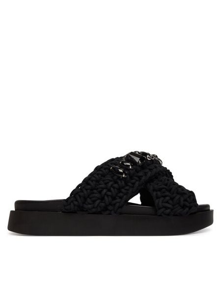 Inuikii Klapki Woven Stones 1004.003.0073 Czarny. Czarne klapki damskie Inuikii, bez wzorów, z materiału, bez obcasa. Za 719.99 zł.
