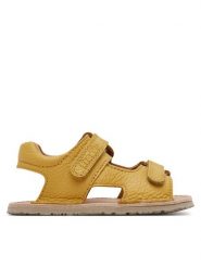 Froddo Sandały Barefoot Flexy Mini G3150270-4 M Żółty. Żółte sandały chłopięce Froddo, ze skóry, bez zapięcia. Za 319.99 zł.