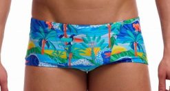 Kąpielówki Funky Trunks Duuude - trunki męskie. Niebieskie kąpielówki męskie FUNKY TRUNKS, l, bez wzorów, z poliesteru, do pływania. Za 159.00 zł.