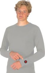Glovii Ogrzewana bluza szara r. L. Szare bluzy męskie Glovii, l, bez wzorów, bez kaptura. Za 505.63 zł.