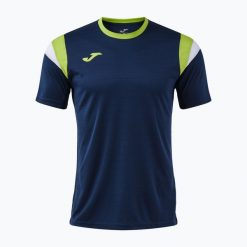 Koszulka tenisowa męska Joma Terra. Niebieskie koszulki sportowe męskie Joma, l, bez wzorów, ze skóry, bez kołnierzyka, bez ramiączek, na fitness i siłownię. Za 109.99 zł.