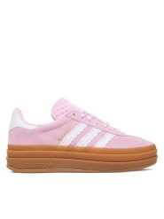 Adidas Sneakersy Gazelle Bold KJ2430 Różowy jasny. Czerwone buty sportowe dziewczęce Adidas, bez wzorów, ze skóry, bez zapięcia. Za 349.99 zł.