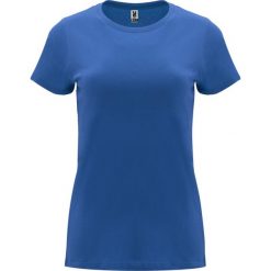 Damska Koszulka Z Krótkim Rękawem Capri. Niebieskie koszulki sportowe damskie ROLY, xl, bez wzorów, bez kołnierzyka, bez ramiączek, trekkingowe. Za 31.99 zł.