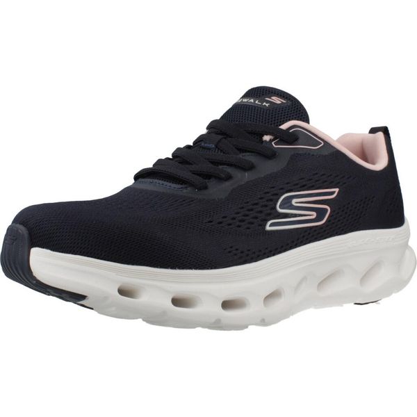 Buty SKECHERS GO WALK GLIDE STEP 2.0 KRIS Niebieski. Białe obuwie sportowe damskie Skechers, trekkingowe. Za 351.99 zł.