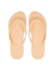 Tommy Hilfiger Japonki Hilfiger Strap Beach Sandal FW0FW08736 Pomarańczowy. Brązowe klapki damskie Tommy Hilfiger, bez wzorów, z materiału, bez obcasa. Za 109.99 zł.