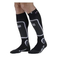 Skarpetki Monnet Backside+. Szare skarpety damskie MONNET, bez wzorów. Za 117.50 zł.