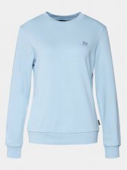 Napapijri Bluza B-Nina NP0A4H85 Błękitny Regular Fit. Niebieskie bluzy damskie Napapijri, xl, bez wzorów, z bawełny, bez kaptura. Za 199.99 zł.