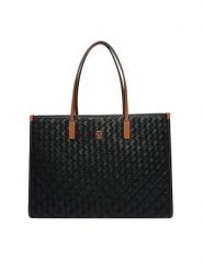 Tommy Hilfiger Torebka Th City Tote AW0AW18394 Czarny. Czarne torebki do ręki damskie Tommy Hilfiger, bez wzorów, ze skóry, bez dodatków. Za 749.99 zł.