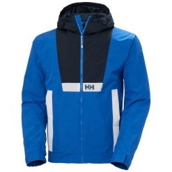 Kurtka wodoodporna z kapturem Helly Hansen Rig. Niebieskie kurtki męskie Helly Hansen, m, bez wzorów, z kapturem. Za 701.00 zł.