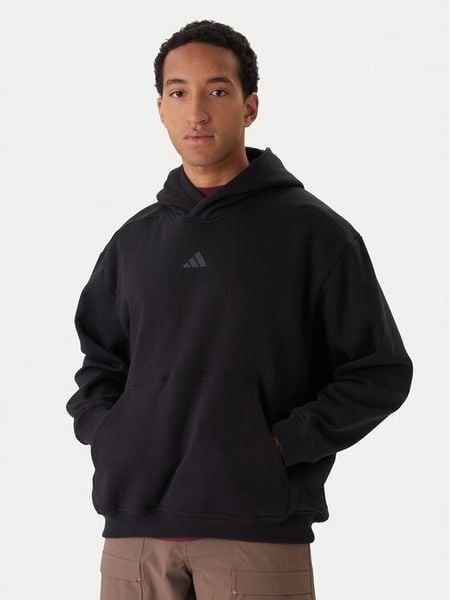 Adidas Bluza Power JZ6248 Czarny Oversize. Czarne bluzy męskie Adidas, m, bez wzorów, z bawełny, bez kaptura. Za 369.99 zł.