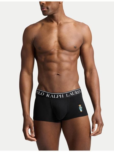 Polo Ralph Lauren Bokserki 714966106003 Czarny. Czarne bokserki męskie Polo Ralph Lauren, m, bez wzorów, z bawełny. Za 123.99 zł.