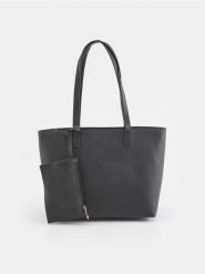 Torba shopper - czarny. Czarne torebki shopper damskie Sinsay, bez wzorów, bez dodatków. Za 59.99 zł.