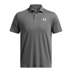 Koszulka polo męska Under Armour Icon Polo. Szare buty sportowe męskie Under Armour, bez zapięcia, na golfa. Za 119.99 zł.