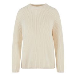 Damski Sweter Z Dzianiny W Prążki. Brązowe swetry damskie Urban Classics, s, bez wzorów, z dzianiny, bez kołnierzyka, bez ramiączek, bez kaptura. Za 137.99 zł.