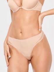 Esotiq Figi brazylijskie Stella 39563 Beżowy. Brązowe figi damskie Esotiq, s, bez wzorów, z syntetyku. Za 69.99 zł.