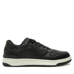 Sneakersy Geox. Czarne trampki i tenisówki chłopięce Geox, bez wzorów, bez zapięcia. Za 149.99 zł.