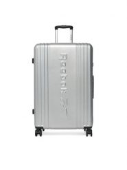 Reebok Walizka duża CEOWB-RBK-WAL-003-07-CCC-L Srebrny. Szare walizki męskie Reebok, bez wzorów, z tworzywa sztucznego, duże. Za 349.99 zł.