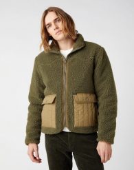 MĘSKA KURTKA PRZEJŚCIOWA WRANGLER WESTERN LINER IVY GREEN W4F4YAXIX 112141369. Zielone kurtki męskie Wrangler, m, bez wzorów, bez kaptura. Za 269.99 zł.
