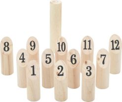 VidaXL 13-częściowy zestaw do gry w Kubb, z torbą, lite drewno sosnowe. Torby i plecaki dziecięce vidaXL. Za 72.67 zł.