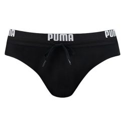 Czarne kąpielówki męskie PUMA. Czarne kąpielówki męskie Puma, m, bez wzorów, z nylonu, do pływania. Za 109.99 zł.