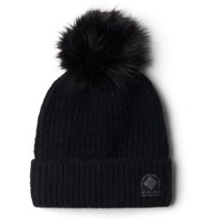 Czapka zimowa damska Columbia Winter Blur. Czarne czapki i kapelusze damskie Columbia, na zimę, bez wzorów, sportowe. Za 97.99 zł.