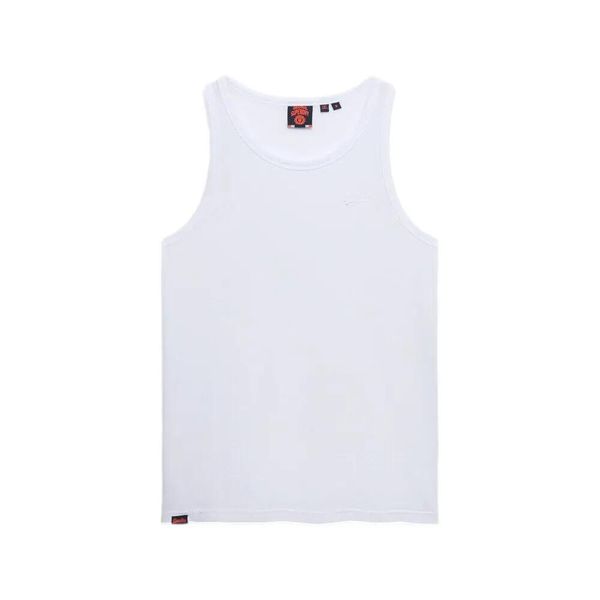 Tank top Superdry Essential Logo. Białe t-shirty męskie Superdry., m, bez wzorów, z bawełny, klasyczne, bez kołnierzyka. Za 114.70 zł.