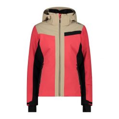 Kurtka damska narciarska CMP 34W4526. Czerwone kurtki sportowe damskie CMP, na zimę, xs, bez wzorów, bez kaptura, narciarskie. Za 919.99 zł.