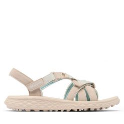 Sandały Columbia. Brązowe obuwie sportowe damskie Columbia, bez wzorów, bez obcasa, bez zapięcia. Za 299.99 zł.