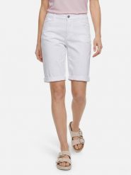 MAC Spodenki jeansowe - Shorty Kobiety Bawełna biały, 42-09. Białe szorty damskie MAC, s, bez wzorów, z bawełny. Za 179.95 zł.