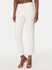 Rinascimento Spodnie materiałowe CFC0128650003 Biały Regular Fit. Białe spodnie materiałowe damskie Rinascimento, m, bez wzorów, z materiału. Za 399.99 zł.