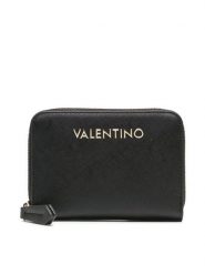 Valentino Portfel Zero VPS7B3137 Czarny. Czarne portfele damskie Valentino, bez wzorów, ze skóry. Za 159.99 zł.