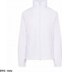 JHK FLRL300 - Bluza polarowa damska, taliowana, z suwakiem i dwoma zapinanymi kieszeniami - biały XL. Białe bluzy damskie JHK, xl, bez wzorów, z polaru, bez kaptura. Za 58.74 zł.