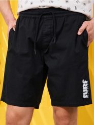 Szorty o kroju jogger - czarny. Czarne szorty męskie Sinsay, m, bez wzorów. W wyprzedaży za 29.99 zł.