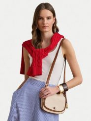 LAUREN RALPH LAUREN Torebka 431P10512001 Beżowy. Brązowe listonoszki damskie Lauren Ralph Lauren, bez wzorów, z materiału, bez dodatków. Za 1,299.00 zł.