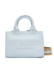 LOVE MOSCHINO Torebka JC4044PP1OLE0701 Błękitny. Niebieskie torebki do ręki damskie Love Moschino, bez wzorów, ze skóry, bez dodatków. Za 879.99 zł.