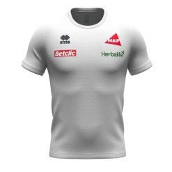 Koszulka France Evo 2024/25. Białe koszulki sportowe męskie ERREA, bez wzorów, bez kołnierzyka, bez ramiączek, do siatkówki. Za 128.50 zł.