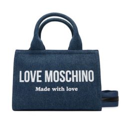 Torebka LOVE MOSCHINO. Niebieskie torebki do ręki damskie Love Moschino, bez wzorów, klasyczne, bez dodatków. Za 839.99 zł.