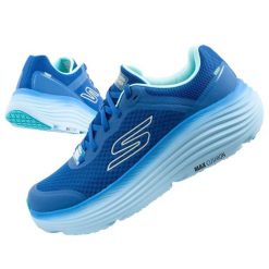 Buty sportowe do biegania męskie Skechers Max Cushioning. Niebieskie buty sportowe męskie Skechers, z materiału, bez zapięcia, do biegania, Skechers Sport. Za 339.00 zł.
