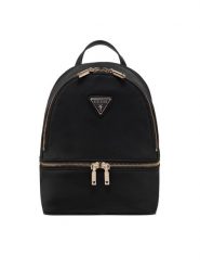 Guess Plecak TWNN96 76032 Czarny. Czarne plecaki damskie Guess, z aplikacjami, z nylonu. Za 449.99 zł.