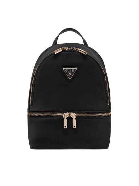 Guess Plecak TWNN96 76032 Czarny. Czarne plecaki damskie Guess, z aplikacjami, z nylonu. Za 449.99 zł.