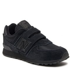 Sneakersy New Balance. Czarne półbuty chłopięce New Balance, bez wzorów, bez zapięcia. Za 299.99 zł.