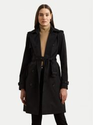 LAUREN RALPH LAUREN Płaszcz przejściowy 297967122001 Czarny. Czarne płaszcze damskie Lauren Ralph Lauren, xl, bez wzorów, z bawełny, bez kaptura. Za 879.99 zł.