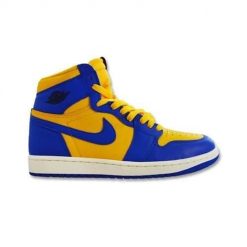Buty do chodzenia damskie Nike Air Jordan 1 Retro High Og. Niebieskie obuwie sportowe damskie Nike, z aplikacjami, z materiału, do biegania, Nike Air Jordan. Za 658.00 zł.