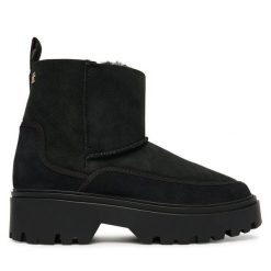 Śniegowce Tommy Hilfiger. Czarne śniegowce i trapery damskie Tommy Hilfiger. Za 899.99 zł.