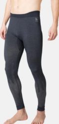 Spodnie termoaktywne męskie z wełną merino Kinship Performance Wool Warm. Szare spodnie sportowe męskie Odlo, m, bez wzorów, z elastanu. Za 388.80 zł.