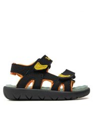 Timberland Sandały Perkins Row 2 Strap Sandal TB0A5M2DEDN1 Czarny. Czarne sandały chłopięce Timberland, ze skóry, bez zapięcia. Za 139.99 zł.