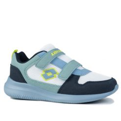 Buty sportowe chłopięce na rzep Lotto CONVINCE VL. Białe buty sportowe chłopięce Lotto, bez wzorów, bez zapięcia, trekkingowe. Za 89.00 zł.