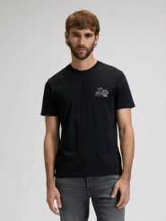 MESKA KOSZULKA LEE BIG LEE LOGO TEE BLACK 112376499. Czarne t-shirty męskie Lee, l, bez wzorów, bez kołnierzyka. Za 79.99 zł.